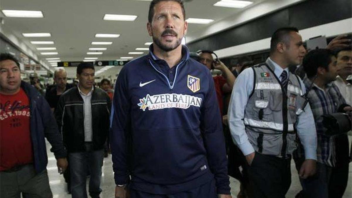 Diego Pablo Simeone, a su llegada a México