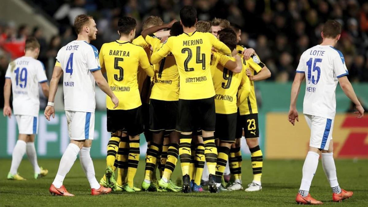 El Dortmund se deshizo sin problemas del modesto Lotte