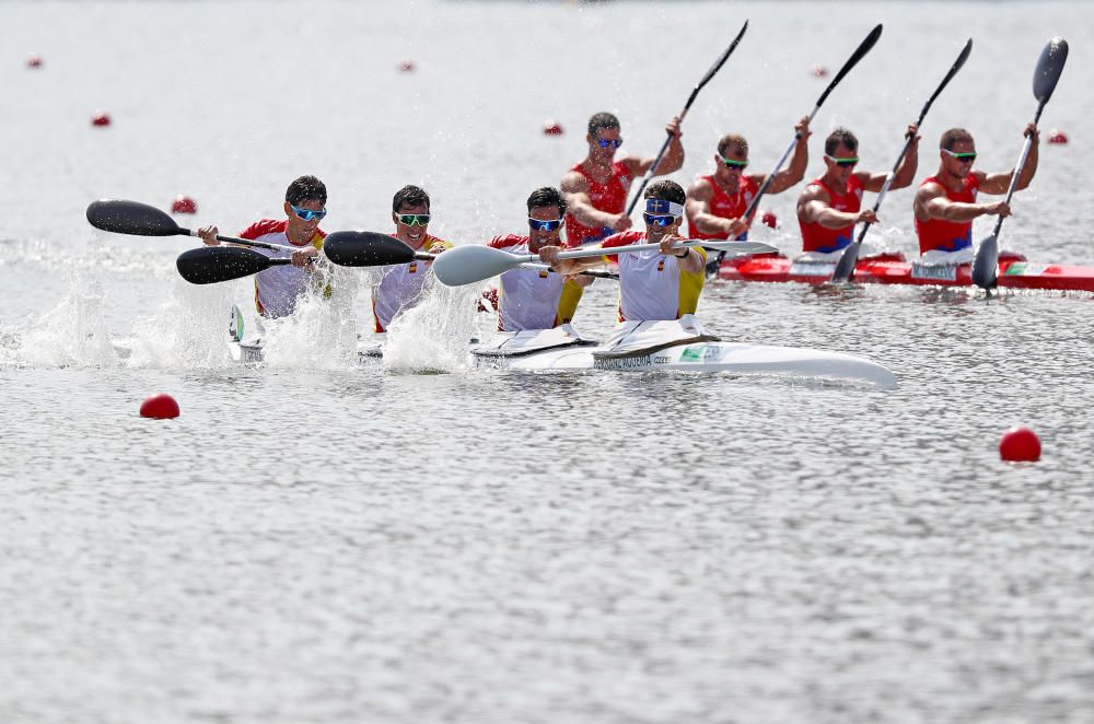 El K-4 del asturiano Hernanz acaba quinto en los Juegos de Río