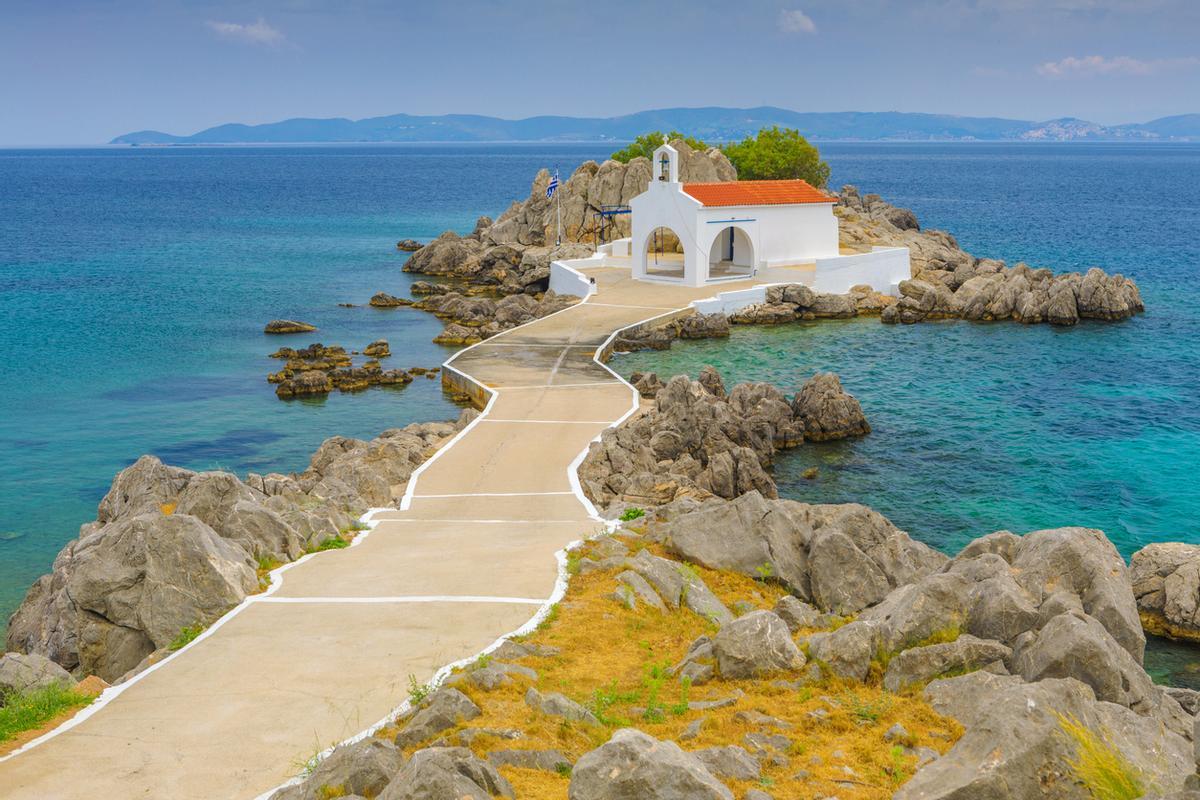 Pequeña Iglesia, Agios Isidoros, Isla Chios, Grecia
