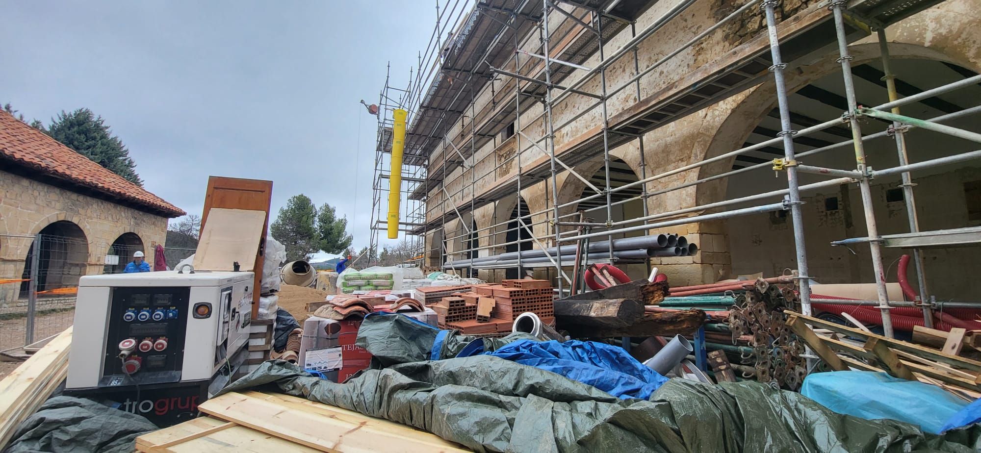 Estado actual de las obras de Sant Joan de Penyagolosa