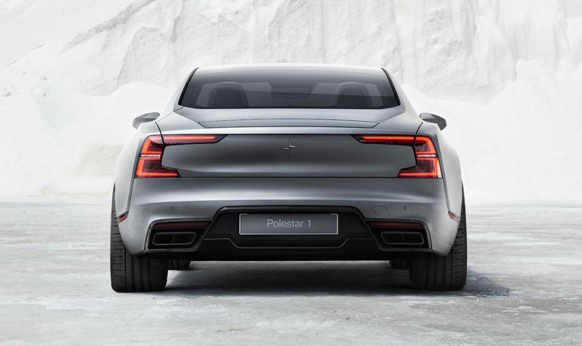 Vista trasera del Polestar 1