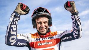 El catalán Toni Bou (Montesa Honda) celebra su título mundial nº 28.