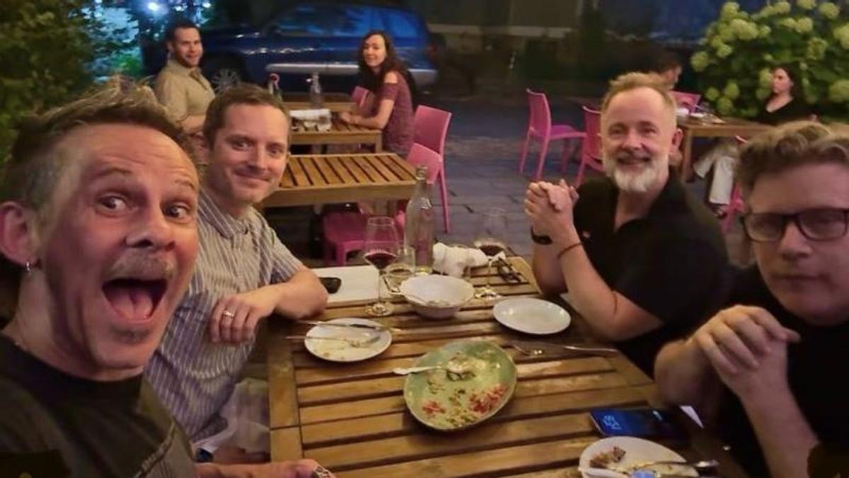 Los cuatro 'hobbits' del cine, en una cena amiguetil reciente