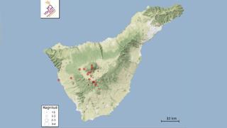 Detectan más de 100 sismos bajo Las Cañadas del Teide en los últimos tres días