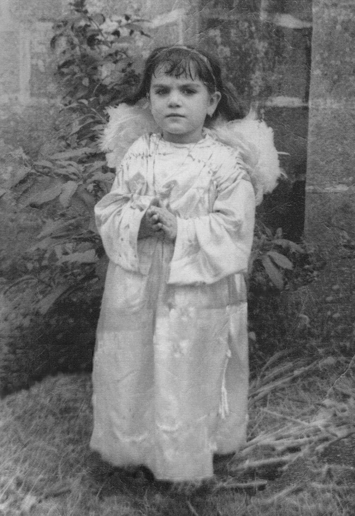 Fina Casalderrey con 4 años en Santo André de Xeve