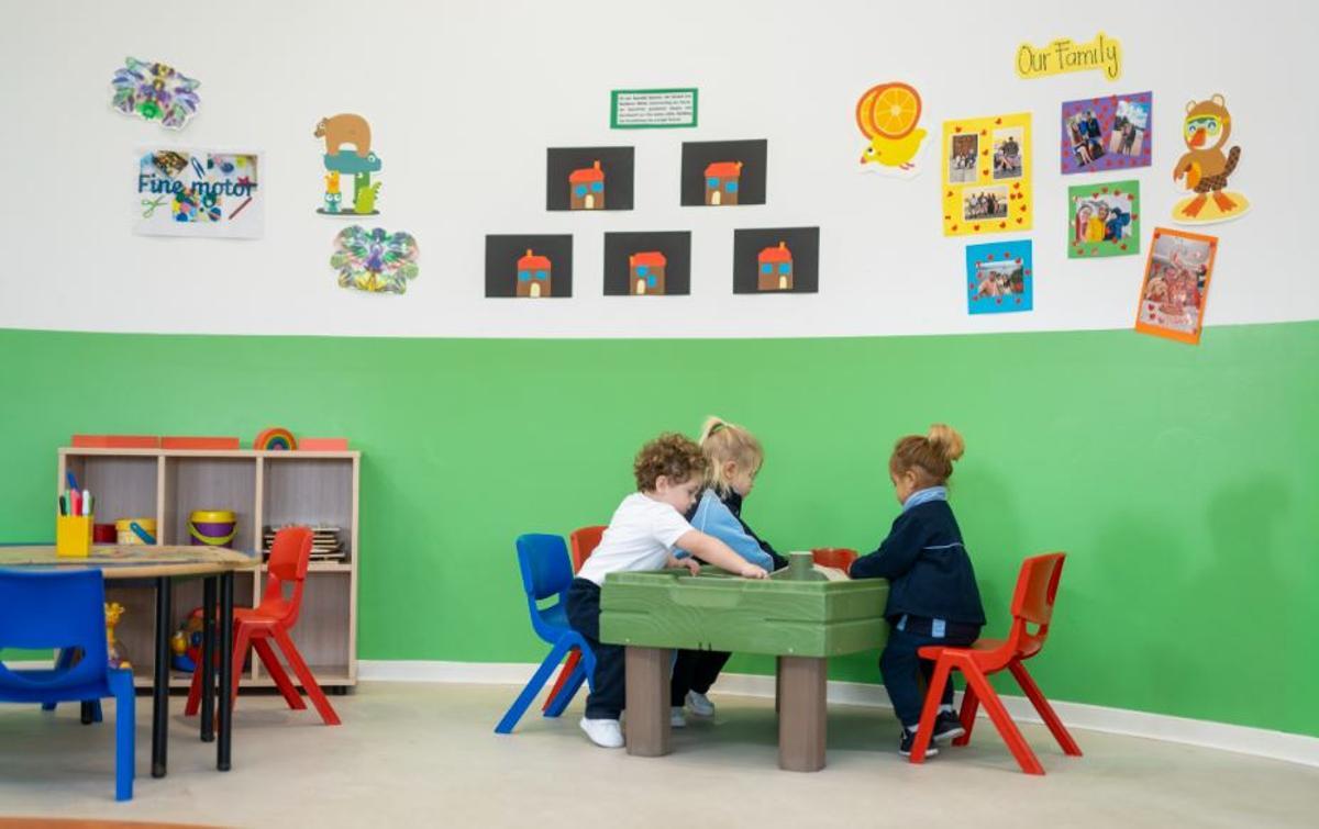 Un grupo de alumnos en el aula