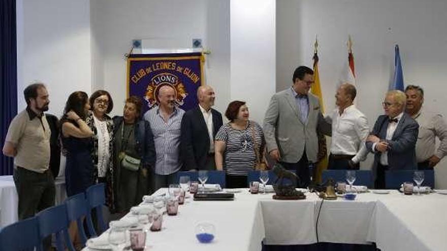 Miguel Dongil, en la Fundación Lions Club