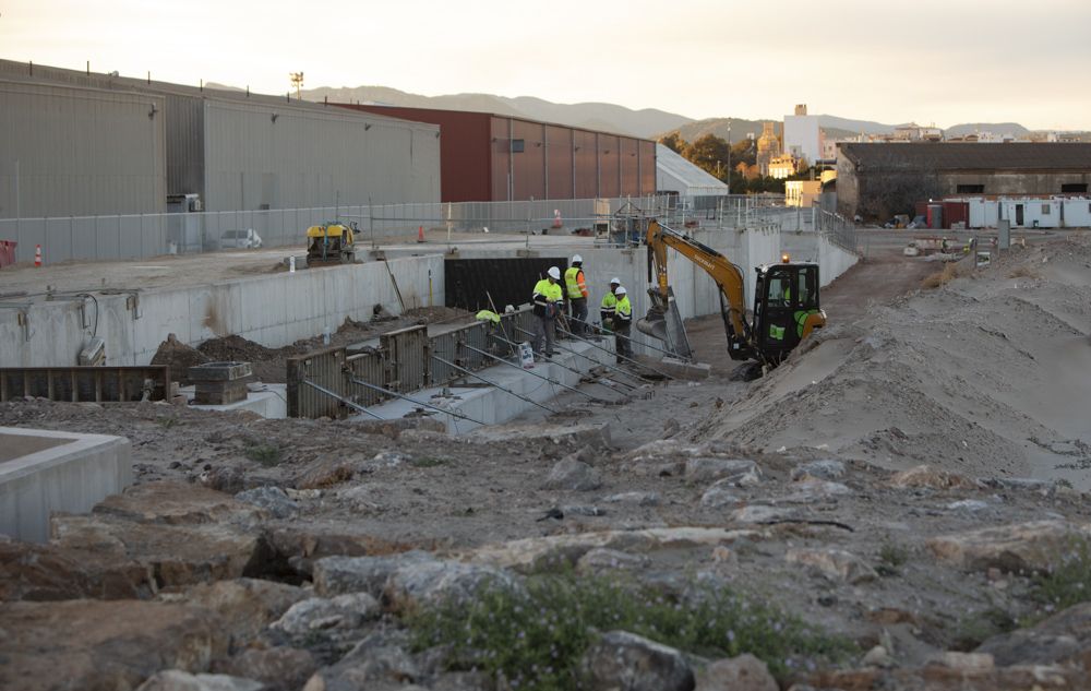 Visitamos las obras del tramo terrestre del Pantalán del Port de Sagunt