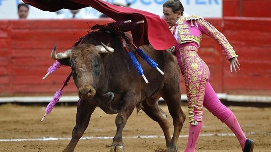 María Paz Vega, en una corrida en México.