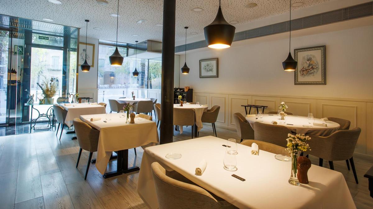 El comedor de Can Fortuny, en Centelles, Osona.