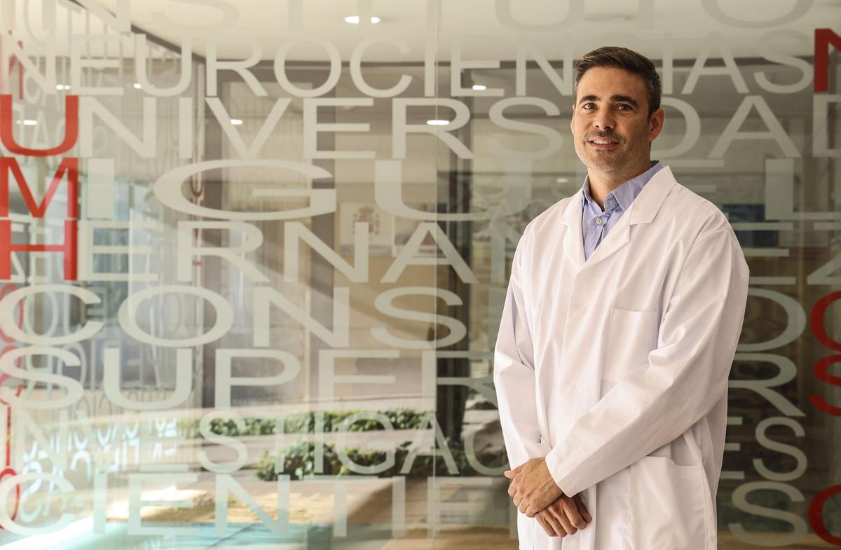 Gonzalo Moreno del Val, en el Instituto de Neurociencia