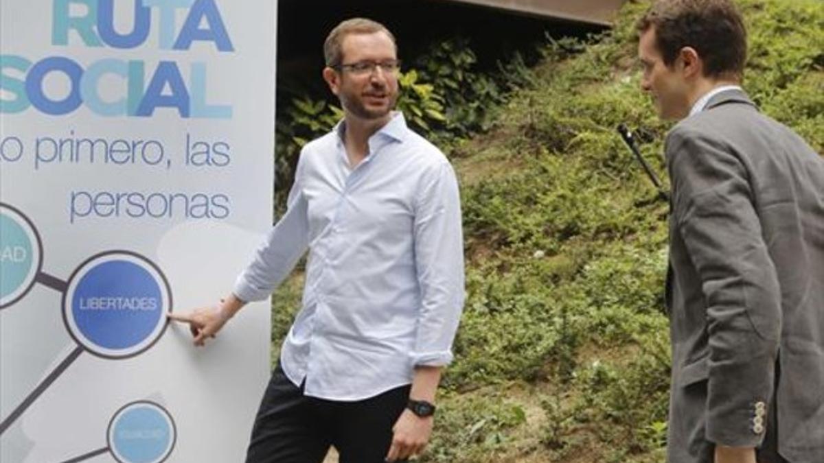 Javier Maroto, el pasado julio, durante la presentación de la agenda social del PP.