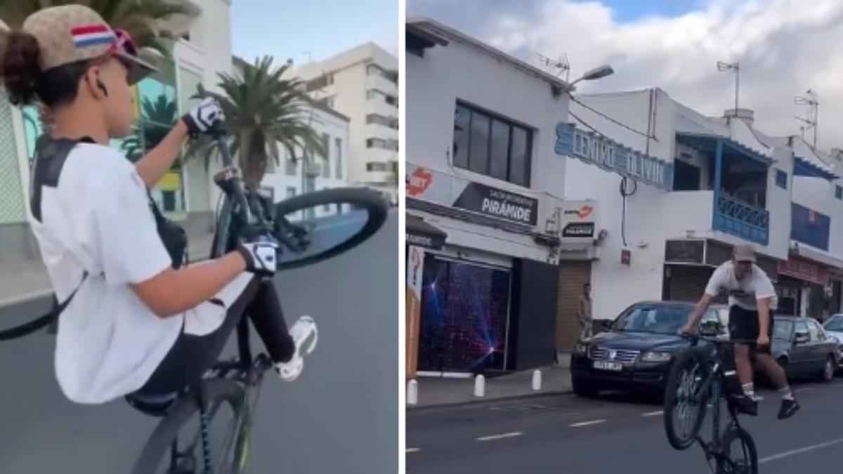 Póker de delitos de un ciclista en Canarias