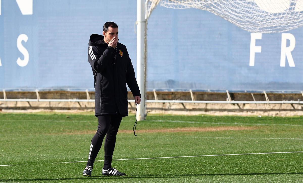 Sellés, durante el entrenamiento de este domingo.