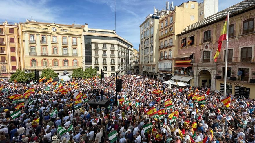 La &#039;gira&#039; del PP contra la amnistía llega al centro de Málaga
