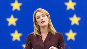 La presidenta del Parlamento Europeo, Roberta Metsola.