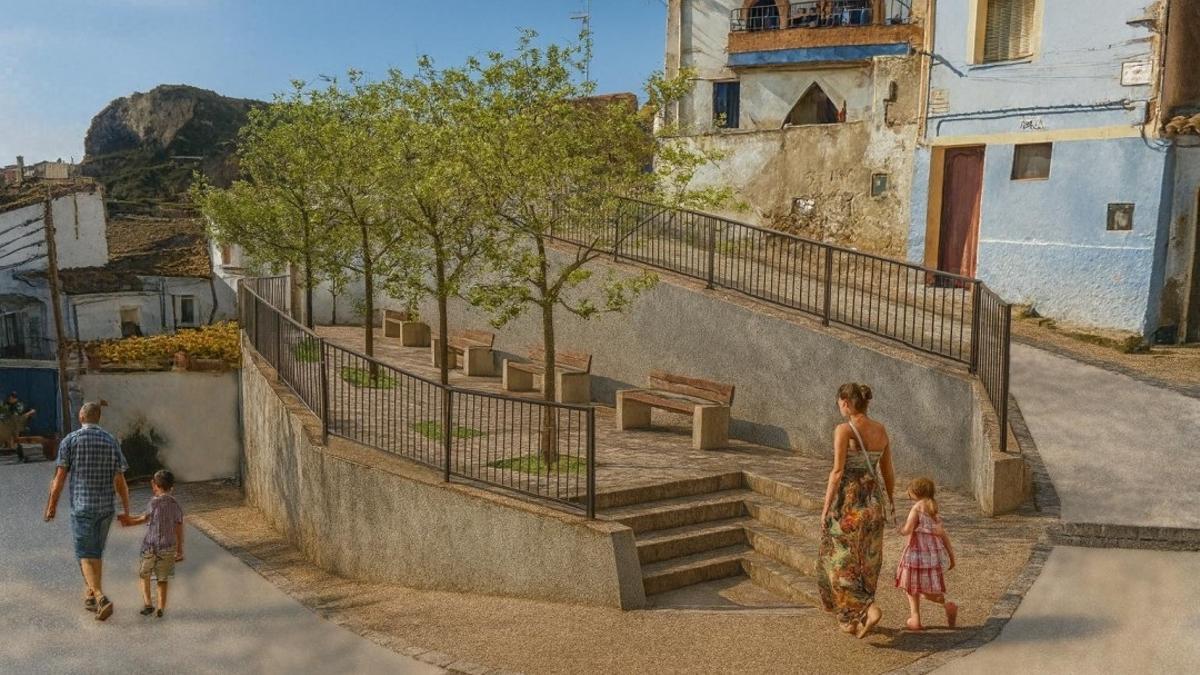 Infografía de la calle Barrera, cuyas obras han salido a licitación.