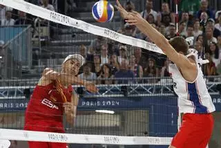 Voley playa en los Juegos Olímpicos, cuartos de final: España - Noruega, en imágenes