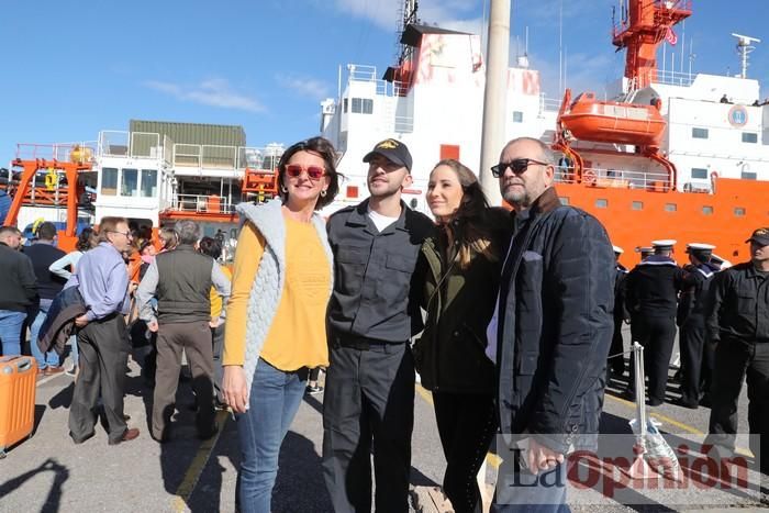 El Hespérides se despide de Cartagena