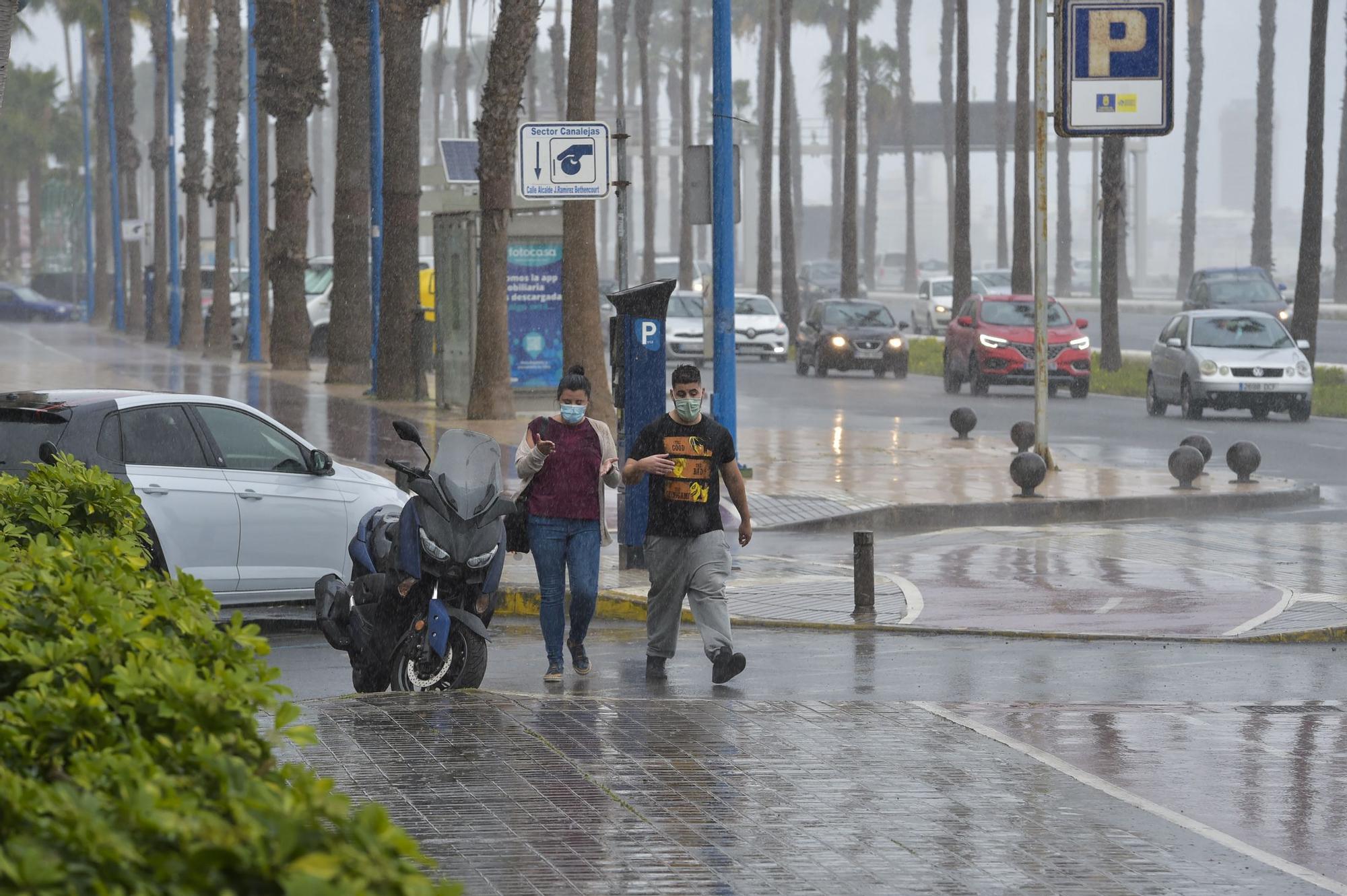 Lluvia en Las Palmas de Gran Canaria (5/03/2021)