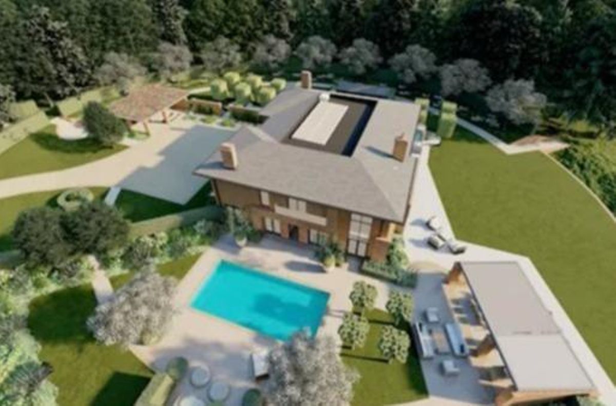 El proyecto original de Marcus Rashford para su casa en la campiña inglesa.