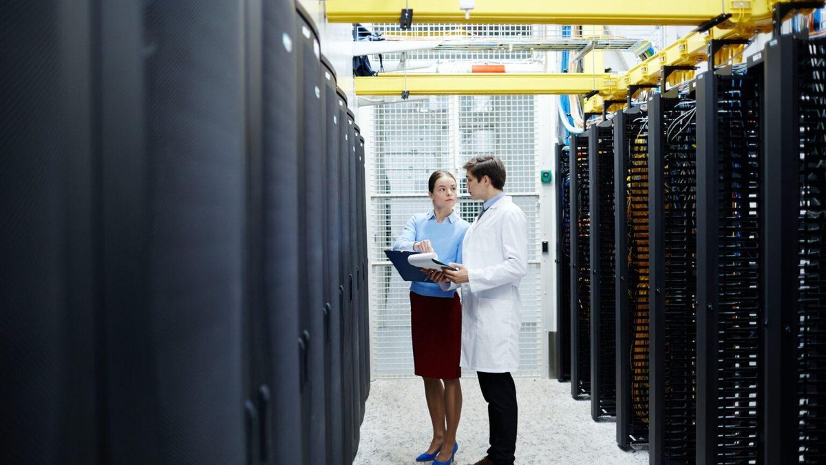 Centro de datos de una gran compañía informática