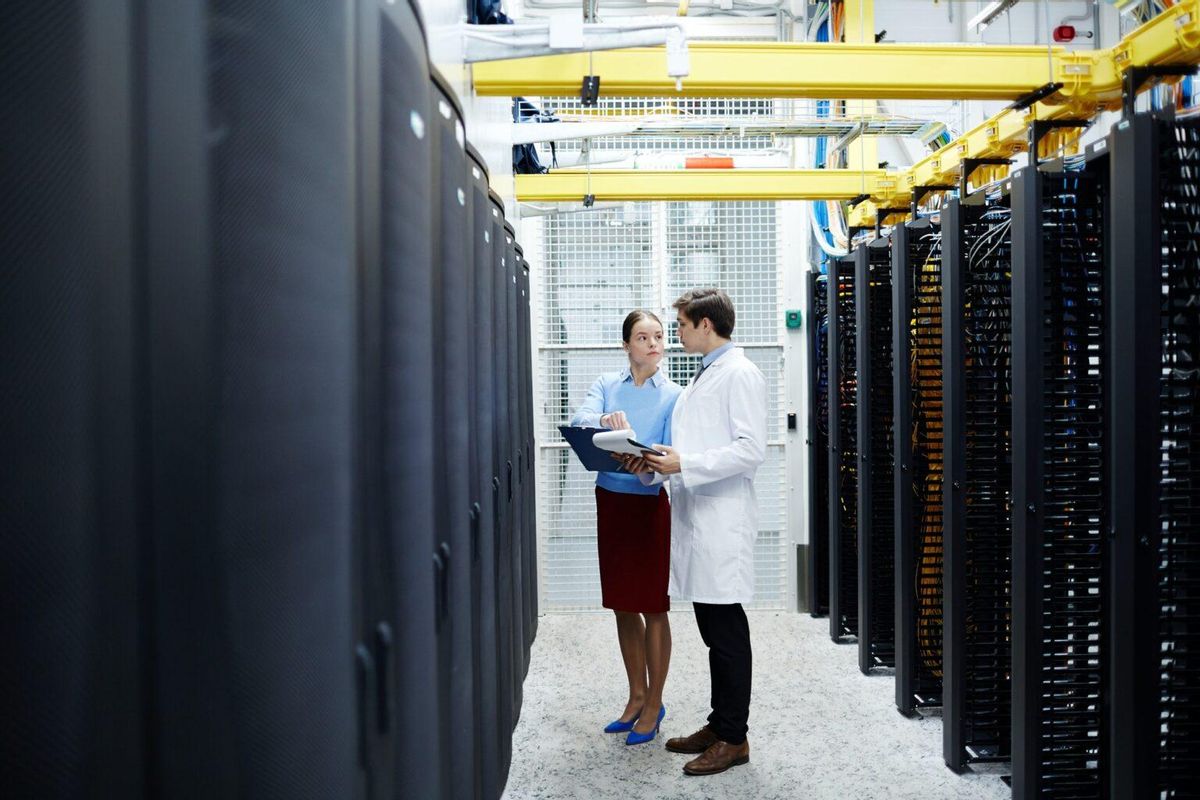 Centro de datos de una gran compañía informática