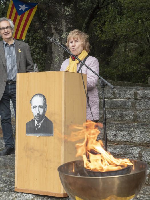 Homenatge a Lluís Companys al Coll de la Manrella