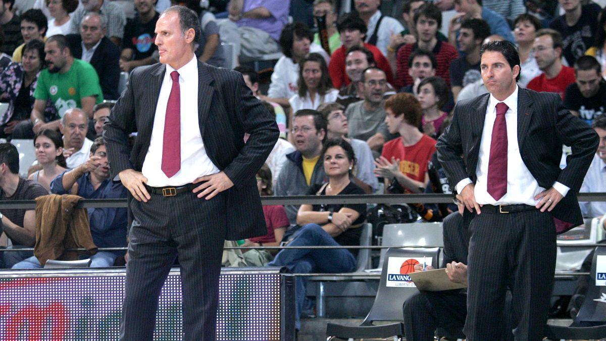 Dusko Ivanovic y Xavi Pascual coincidieron en el Barça hace casi dos décadas