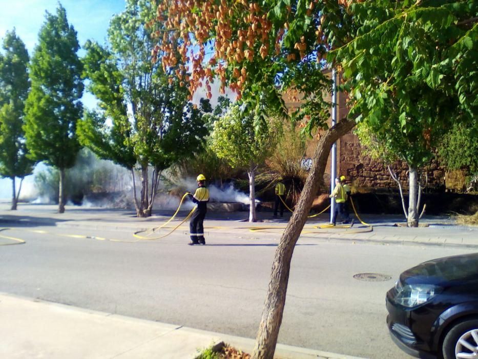 Incendi al carrer Concòrdia de Manresa