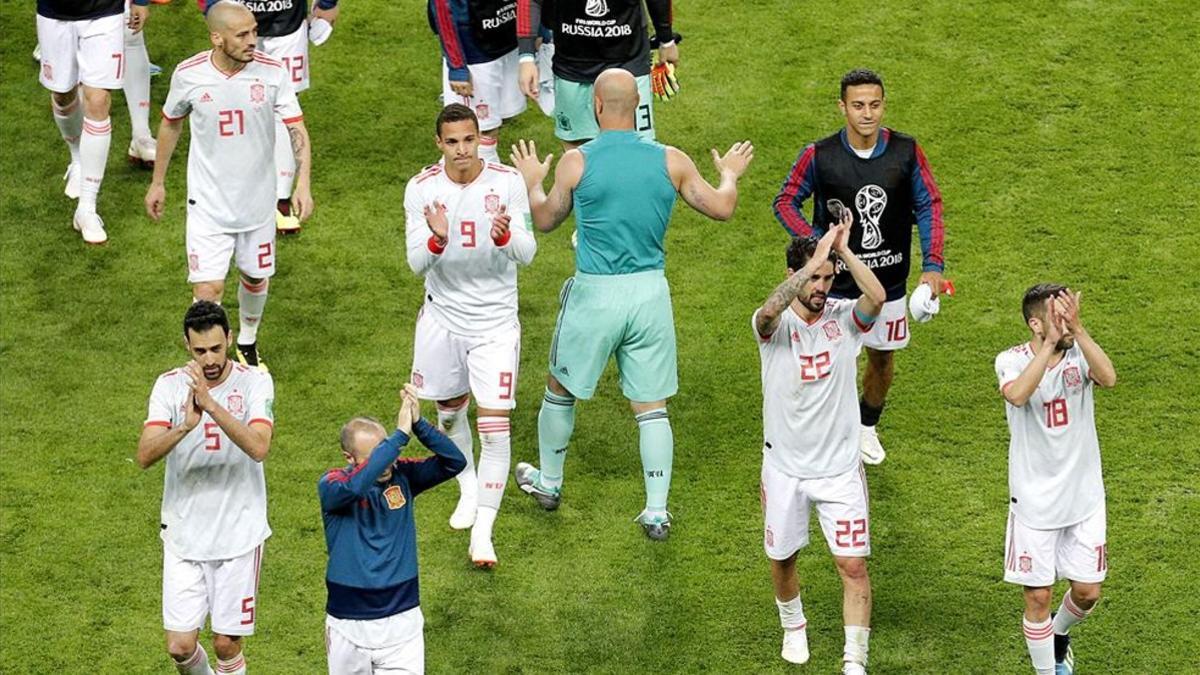 Primera victoria de España en el Mundial contra Irán (0-1)