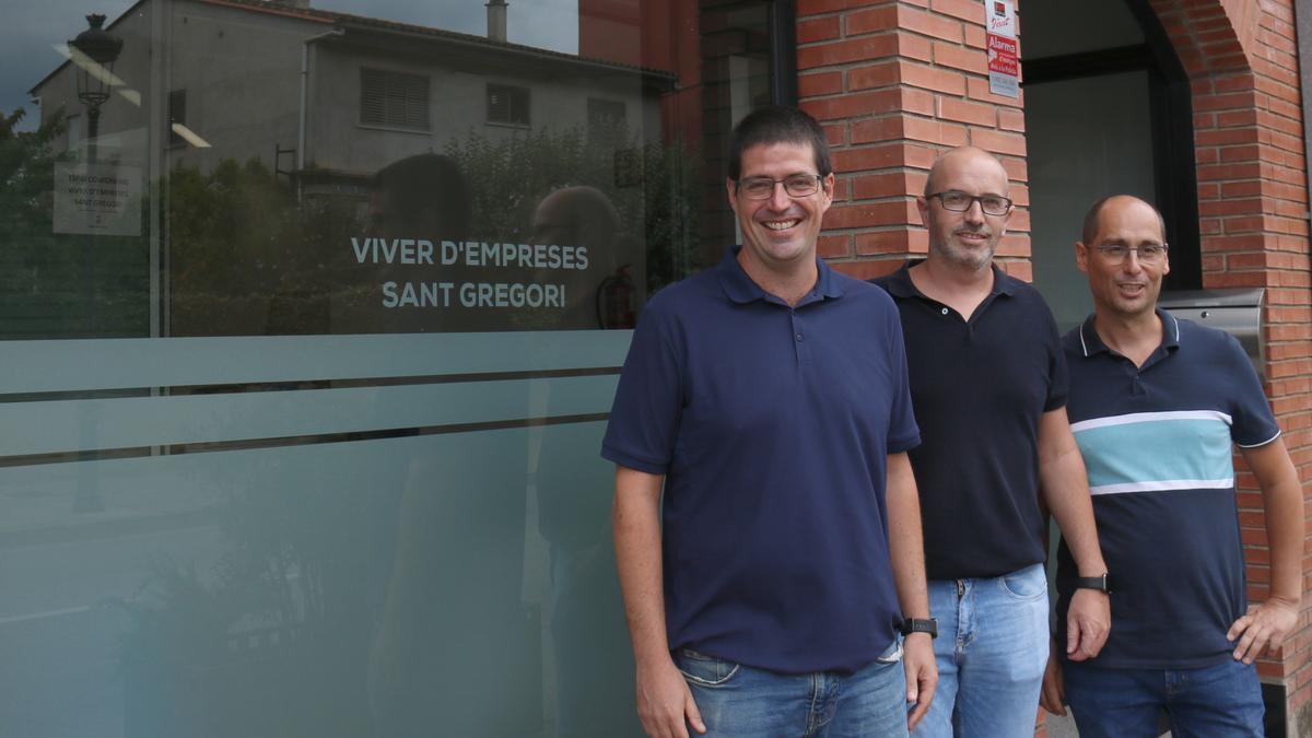 En Carles Colomina, en Josep Lluís Jorge i en David Amores, els tres impulsors de Grader