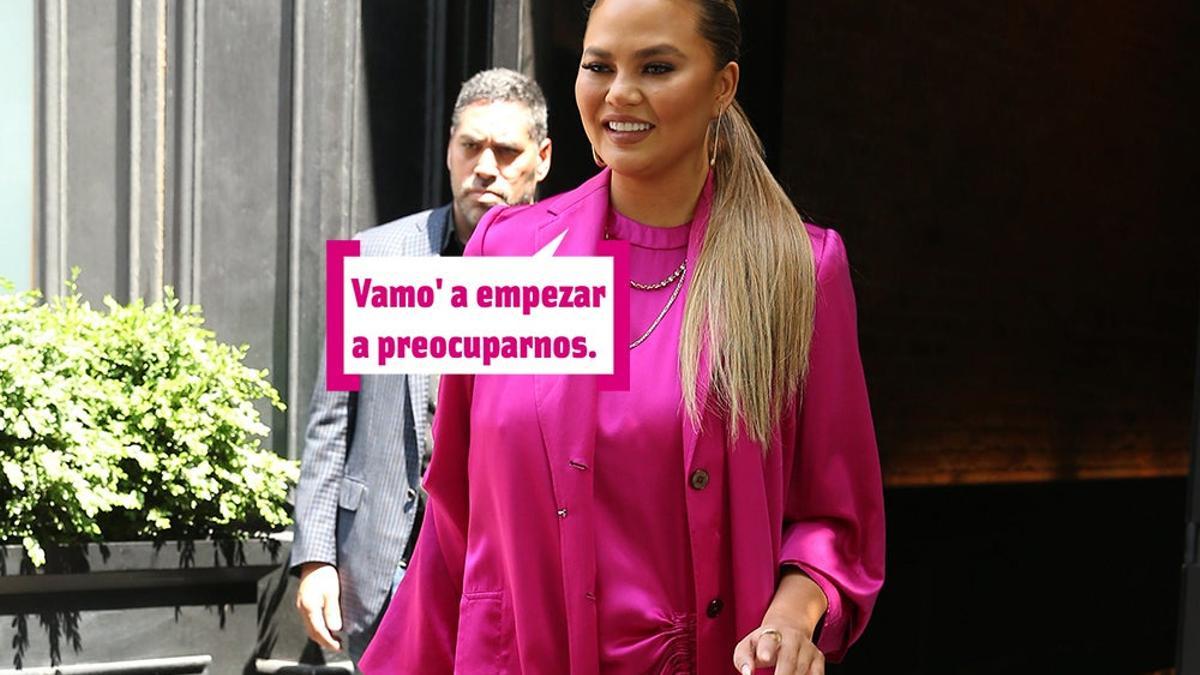 Chrissy Teigen no puede dejar de comer dulces