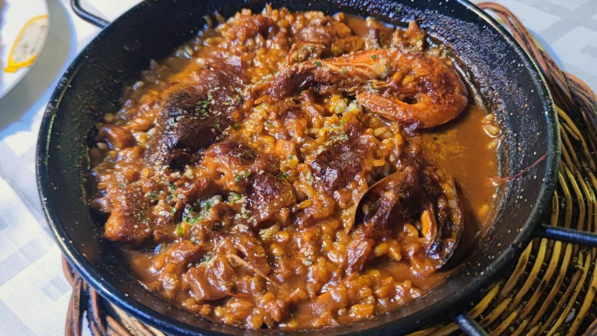 La paella del restaurante L'Antic Magatzem.