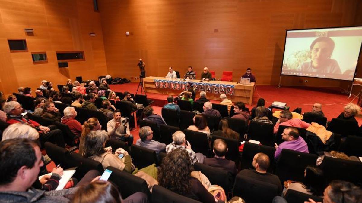 Una aspecto del salón de actos del Pazo da Cultura en el que se celebraron las jornadas.   | // GUSTAVO SANTOS