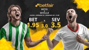 Real Betis vs. Sevilla FC: horario, TV, estadísticas, clasificación y pronósticos