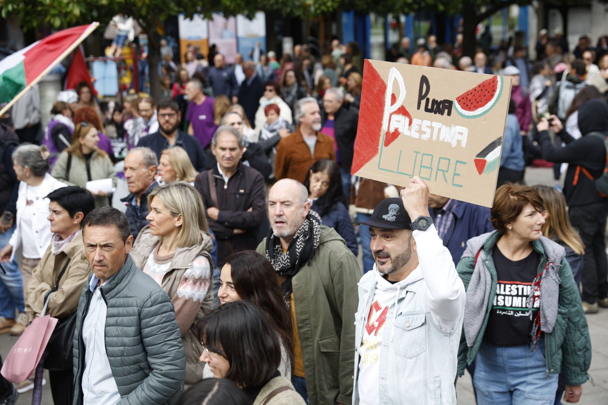 Manifestación a favor de Palestina.