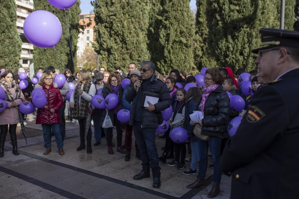 Las imágenes de la jornada: Zamora dice 'No' a la violencia de género