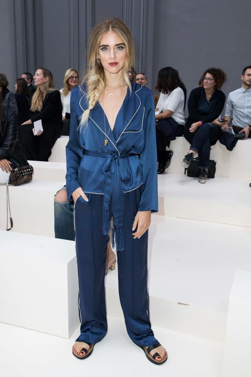Chiara Ferragni se apunta a la moda del pijama