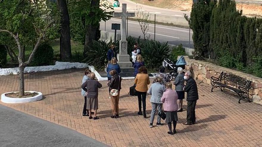 En Borriol solo hubo una misa en el ermitorio del patrón.