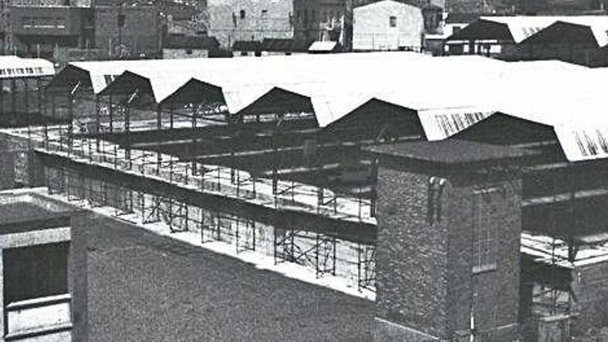 Els nous tallers, en una instantània del 1982