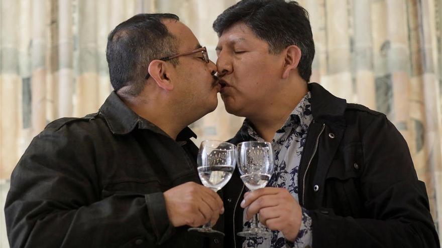 David y Guido, la primera unión civil de una pareja del mismo sexo en Bolivia