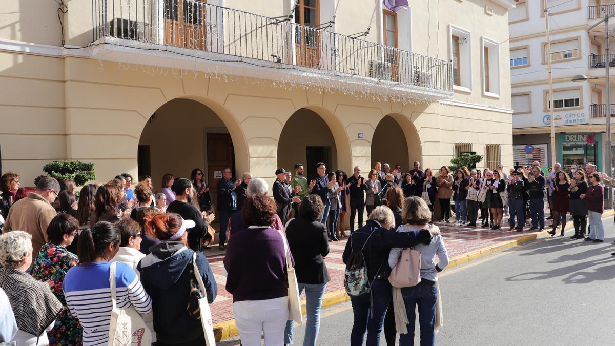 Acto institucional celebrado en la mañana de este viernes contra la violencia machista.