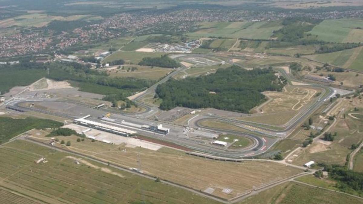 El circuito de Hungaroring, a vista aérea