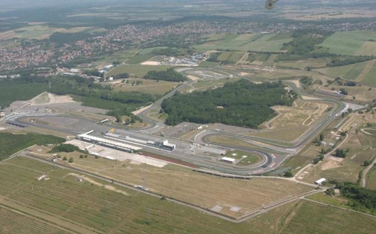 El circuito de Hungaroring, a vista aérea