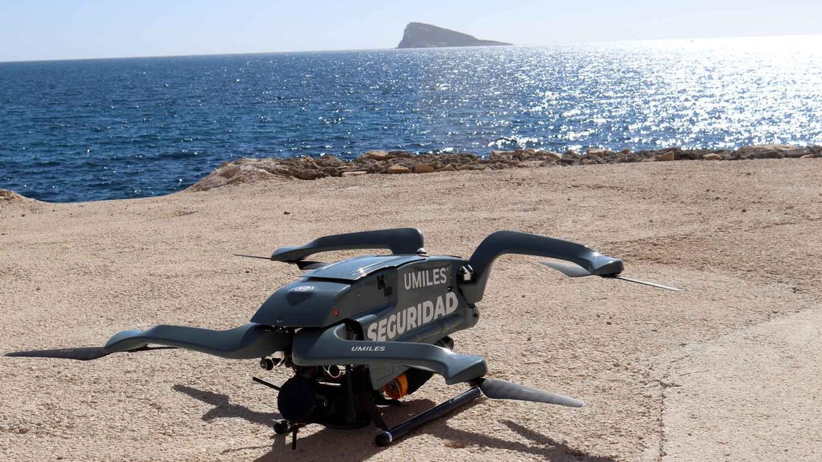 El nuevo dron en Benidorm.