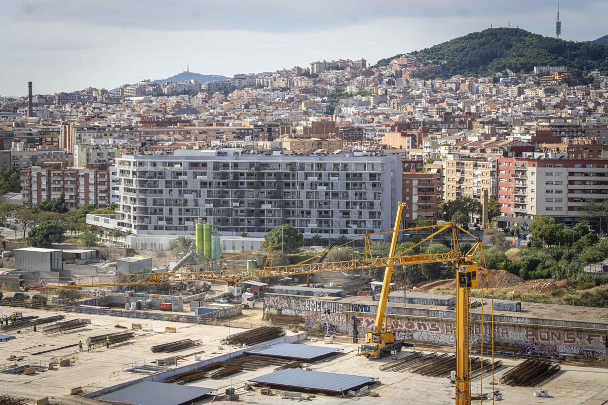 Así están las obras de la futura estación de la Sagrera
