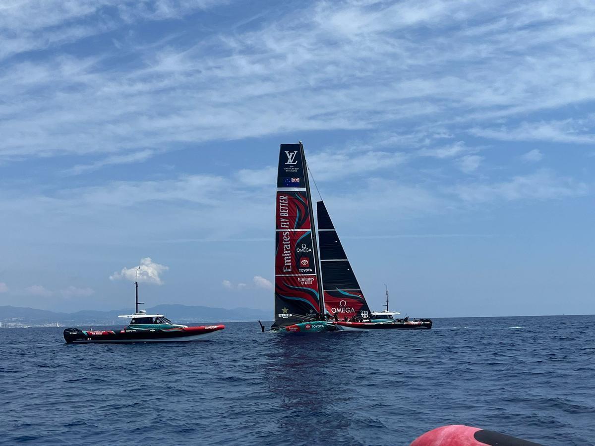 Presentación del Team New Zealand de la Copa América de vela