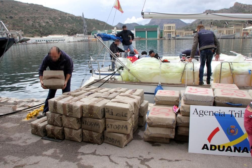 Operación antidroga en la costa de Cartagena